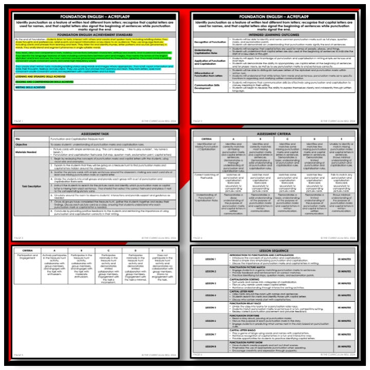 V9 UNIT PLAN - AC9EFLA09 | AC | FOUNDATION ENGLISH