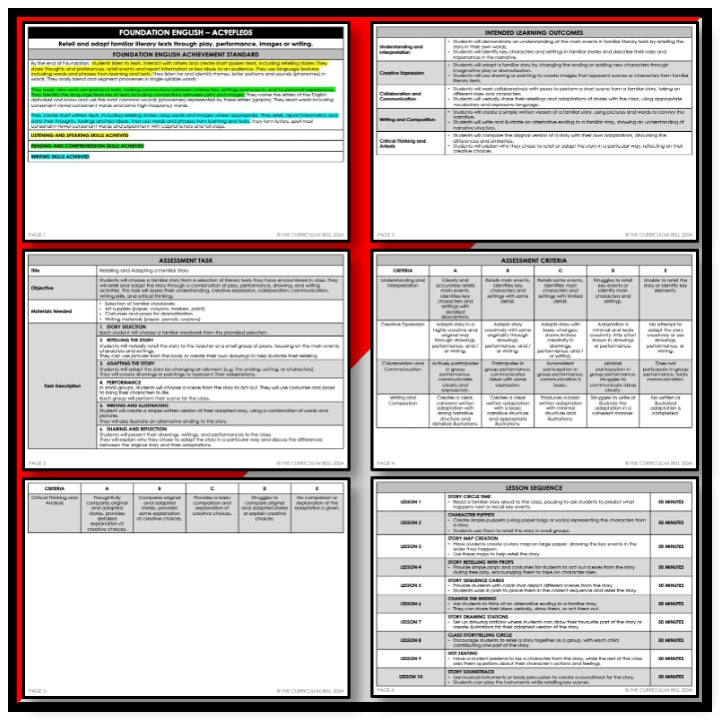 V9 UNIT PLAN - AC9EFLE05 | AC | FOUNDATION ENGLISH