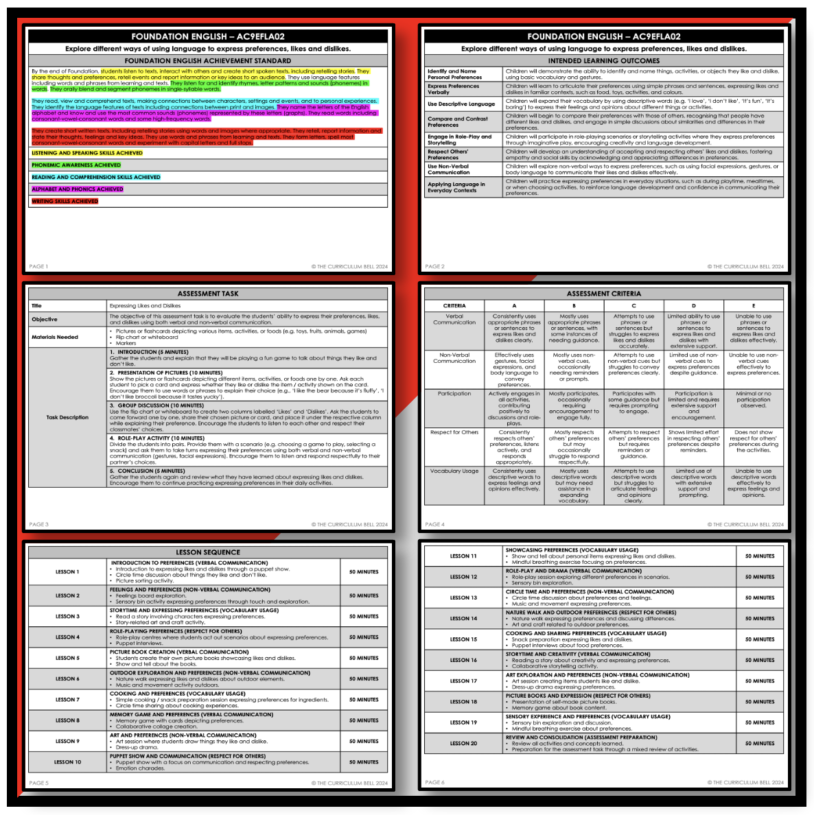 V9 UNIT PLAN - AC9EFLA02 | AC | FOUNDATION ENGLISH