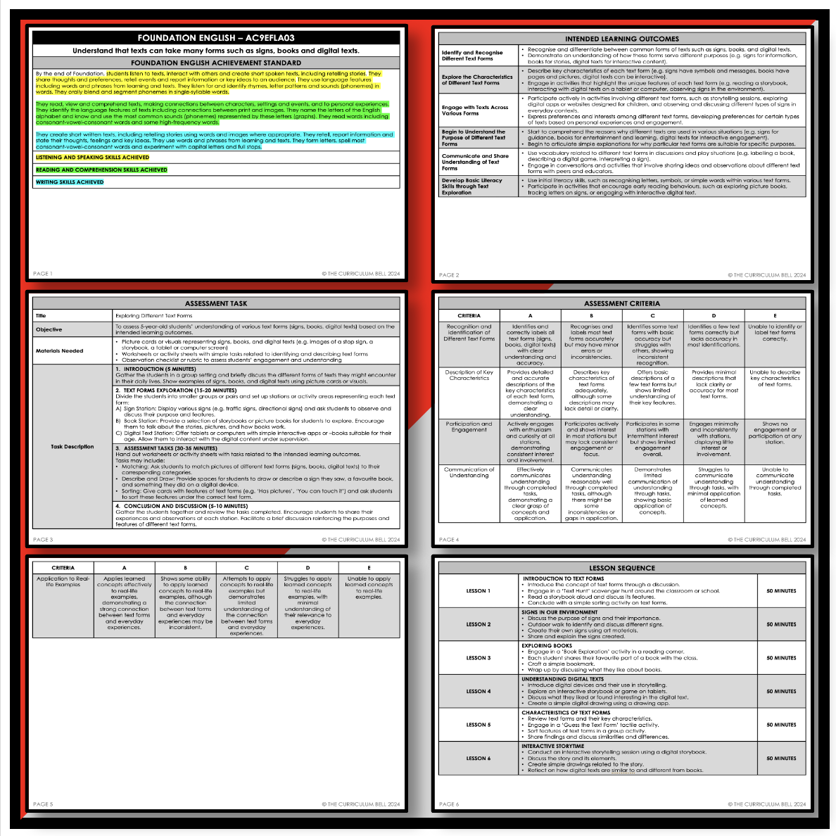 V9 UNIT PLAN - AC9EFLA03 | AC | FOUNDATION ENGLISH