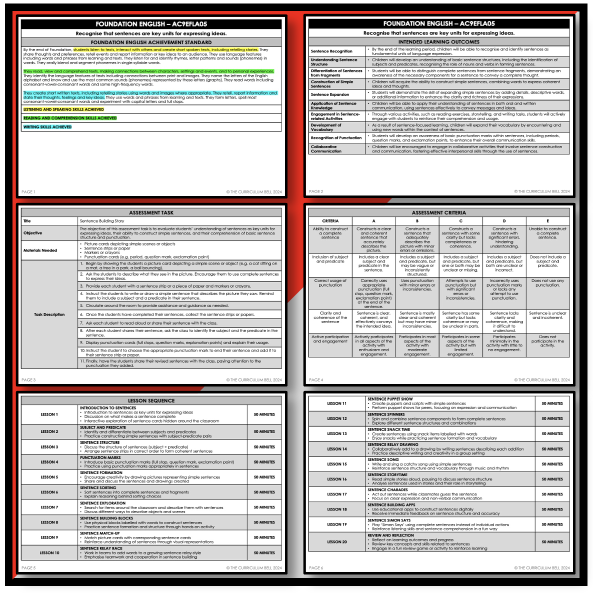 V9 UNIT PLAN - AC9EFLA05 | AC | FOUNDATION ENGLISH